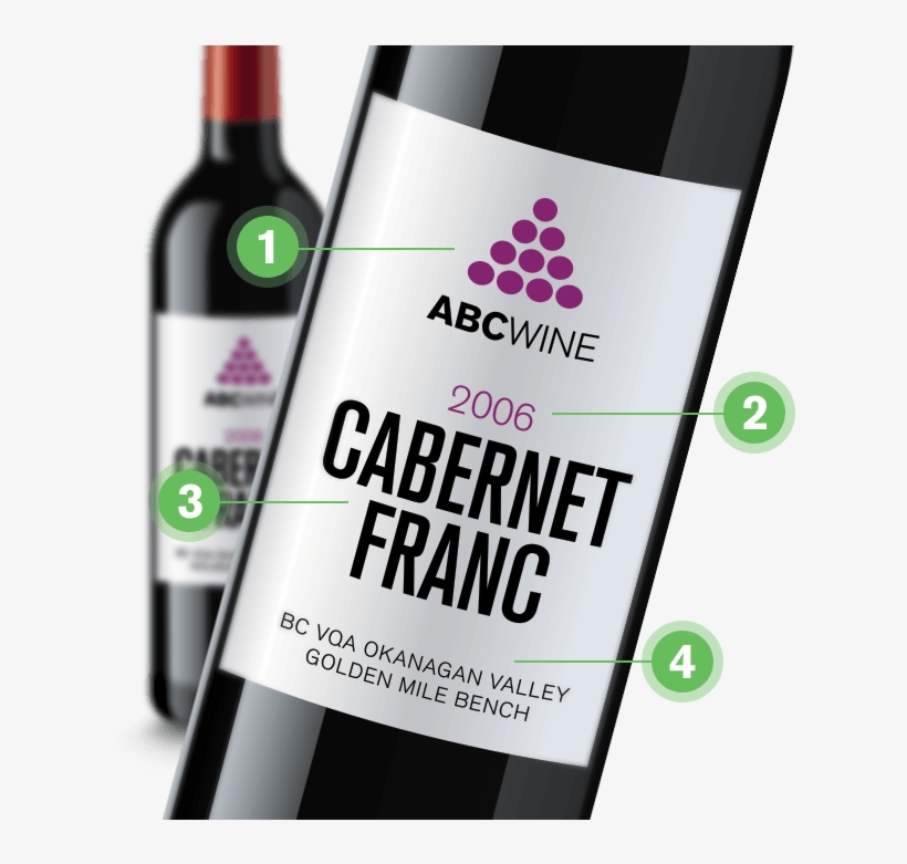 How To Read A Bc Vqa Wine Label - Vqa British Columbia Wine, transparent png #7629251