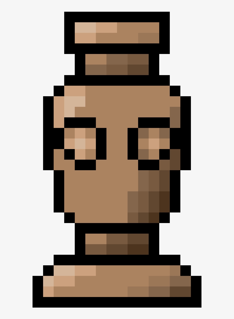 Wooden Head Statue - Link Legend Of Zelda 2d, transparent png #7629676