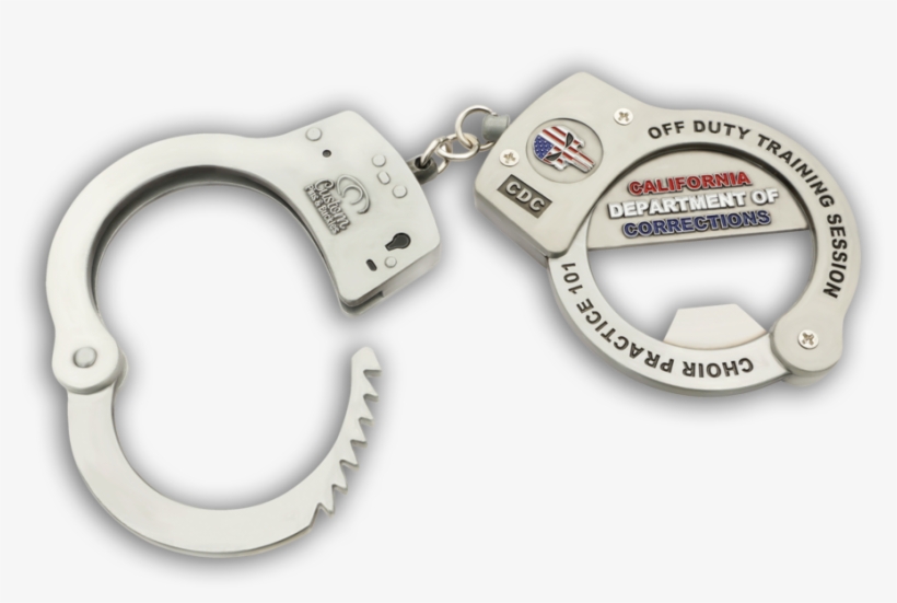 Cdc Handcuff Bottle Opener Custom Pins & Buckles - Earrings, transparent png #7630483