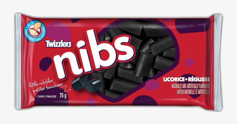 Twizzlers Nibs Licorice - Chocolate, transparent png #7631291