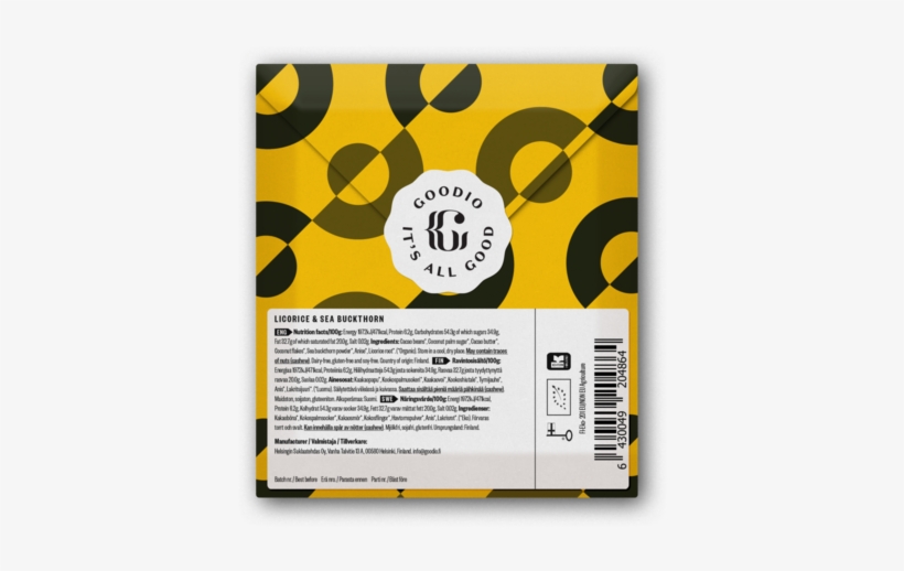 Licorice & Sea Buckthorn Raw Chocolate Bar 53% - Banderines De Arbitros De Futbol, transparent png #7631868