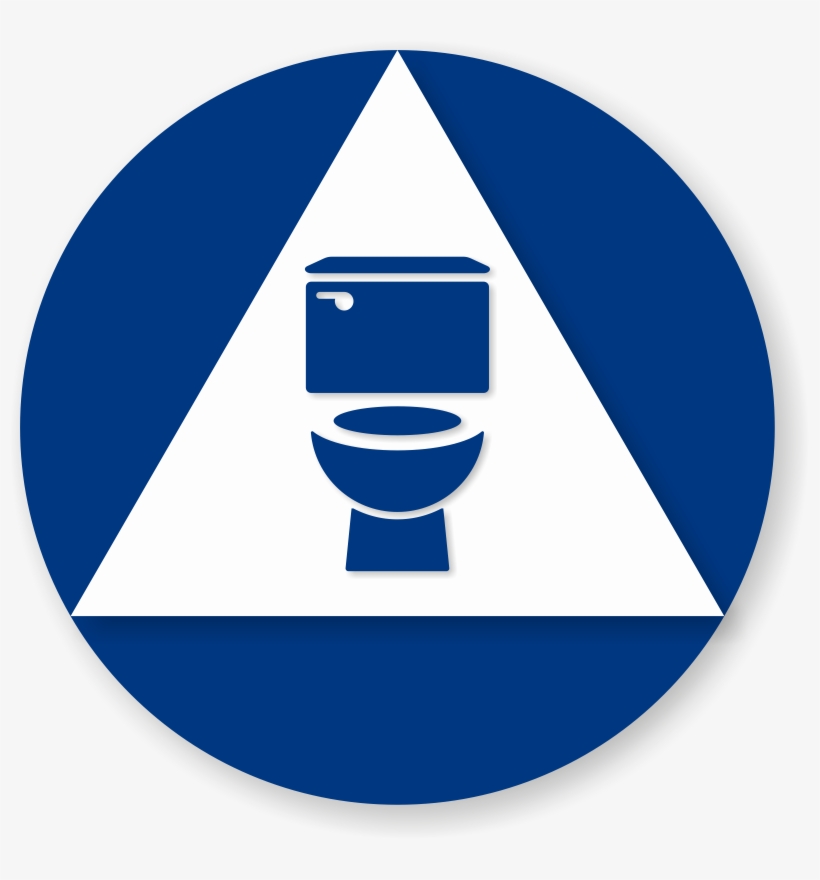 California All Gender Sintral Restroom Door Sign - Gender Neutral Toilet Symbol Circle, transparent png #7631949