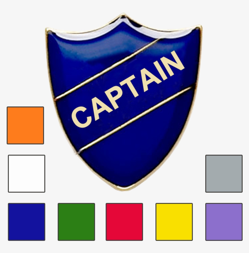 Captain Shield School Badges - Emblem, transparent png #7632137