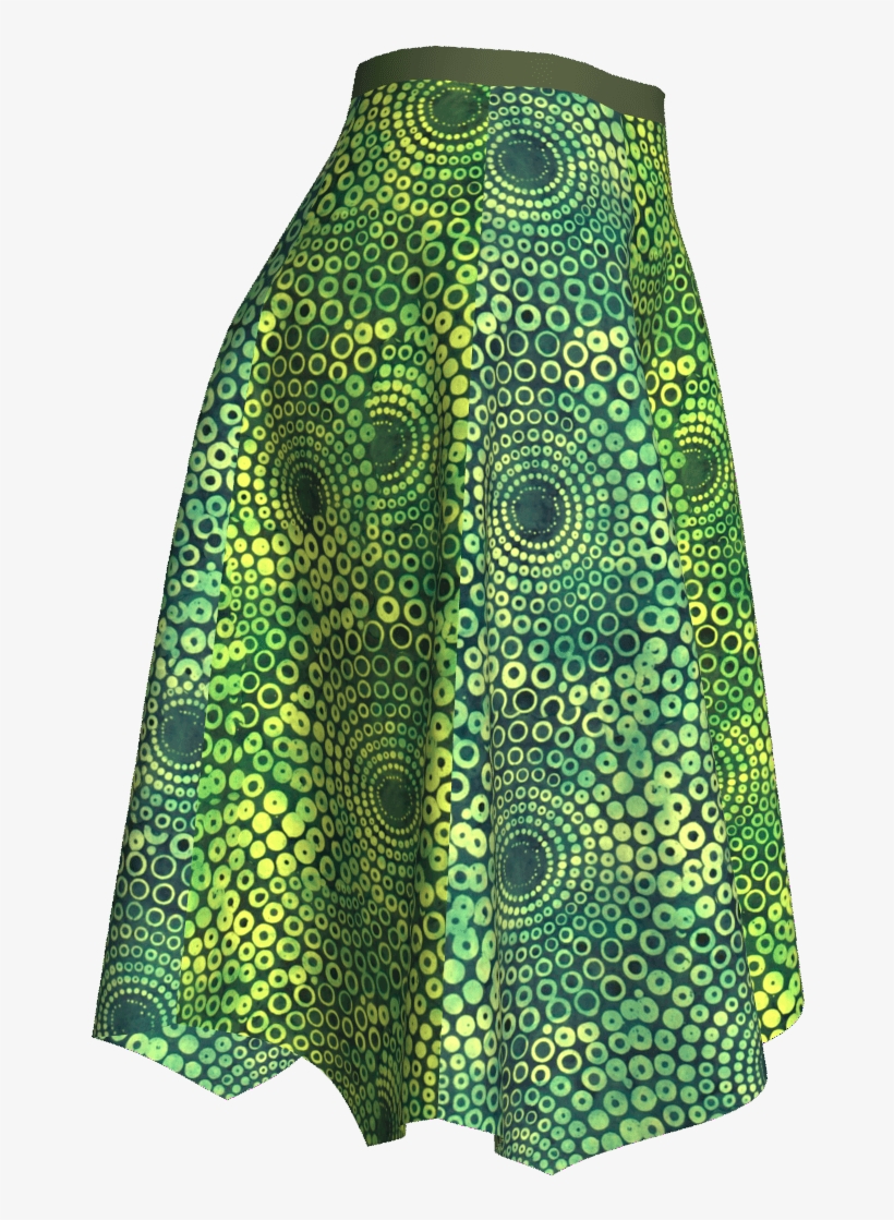 Marvelous Designer Handkerchief Paneled Skirt Garment - A-line, transparent png #7632413