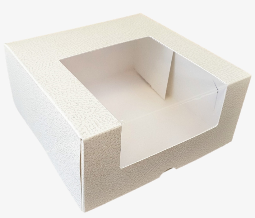 Cake Box 170 X 170 X 80 With Pvc Window - Plywood, transparent png #7632776