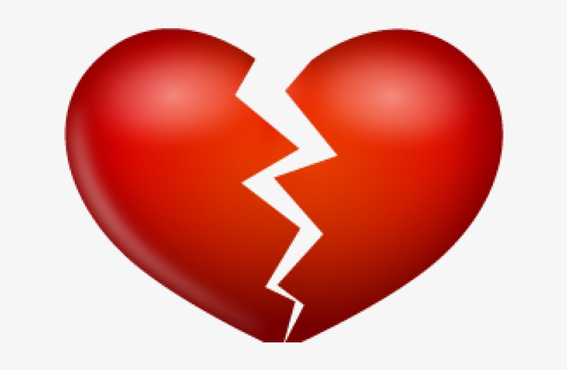 Broken Heart Clipart Boken - Heart Broken Icon Png, transparent png #7633251