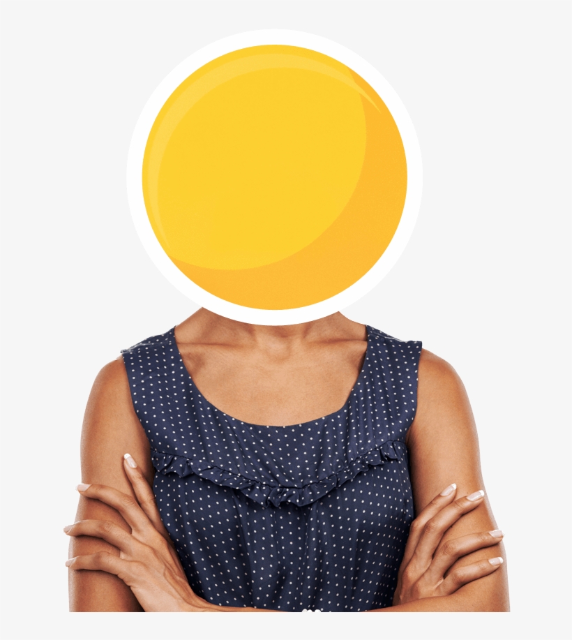 Body With Emoji Face - Girl, transparent png #7633751