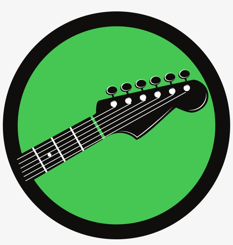 Big Image - Guitar Logo Circle, transparent png #7634401