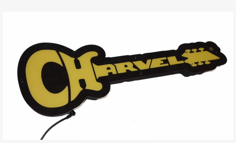Charvel Guitars Logo Led Light Up Display Store Sign - Charvel Guitars, transparent png #7634467