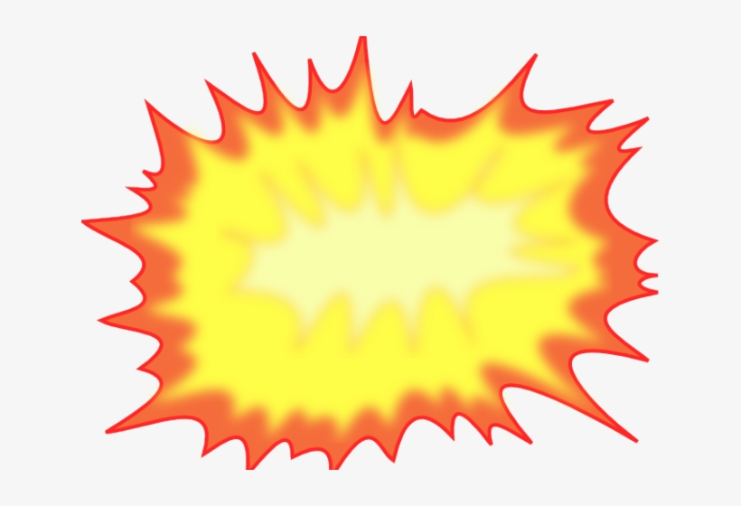 Comic Clipart Cloud Burst - Explosion Clip Art, transparent png #7634749