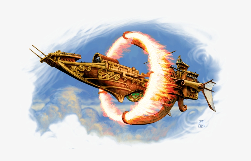 Elemental Airship - Eberron Airship, transparent png #7635118