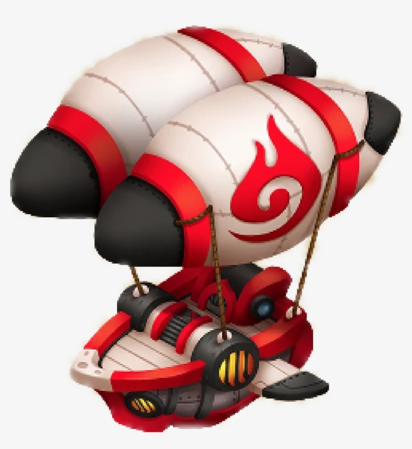 Blazing Gale Airship - Dragonvale Airship, transparent png #7635174