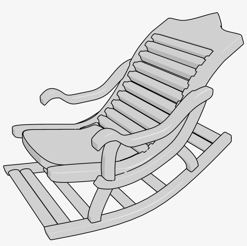 Old Rocking Chair Clipart Png - Rocking Chair, transparent png #7635582
