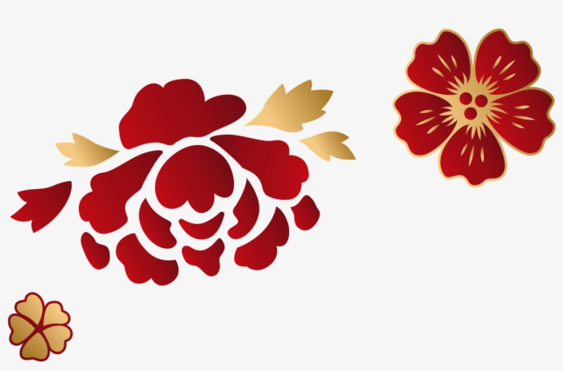 Red Delicate Peony Decoration Vector - Illustration, transparent png #7635660