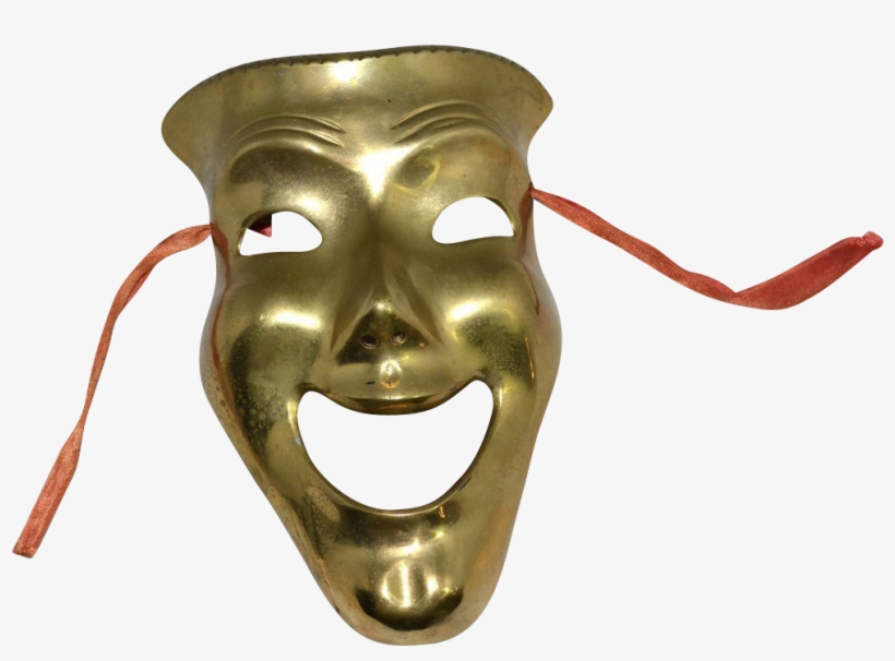 Theater Masks Png - Comedy Mask Transparent Background, transparent png #7635686