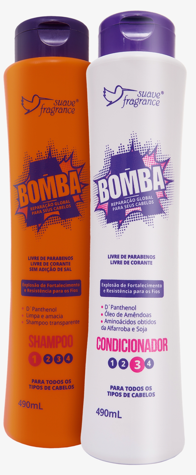 Kit Shampoo Condicionador Bomba A - Shampoo E Condicionador Png, transparent png #7636140