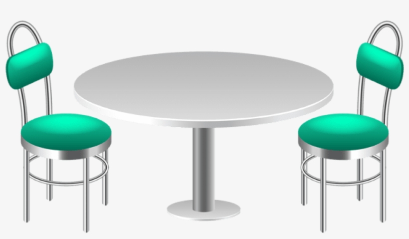 Download Table With Chairs Clipart Png Photo - Table And Chairs Transparent, transparent png #7636185