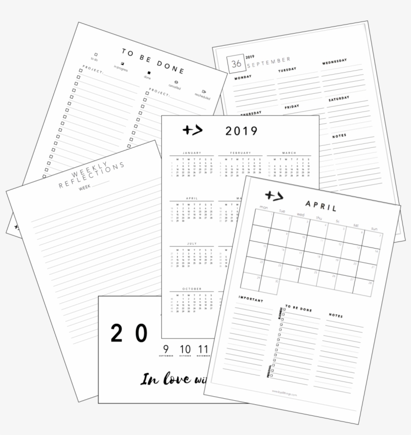 2019 Downloadable Calendar - Diagram, transparent png #7636410