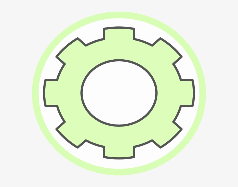 How To Set Use Cog Green Gear Svg Vector, transparent png #7636452