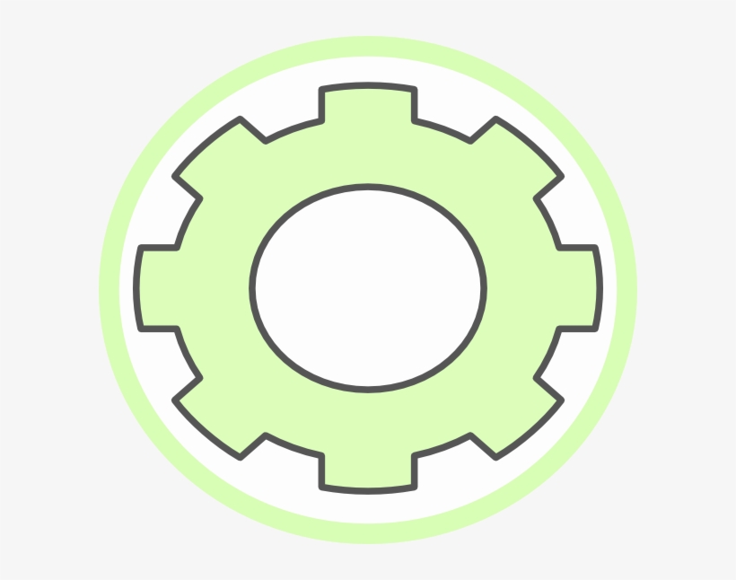 How To Set Use Cog Green Gear Svg Vector, transparent png #7636452