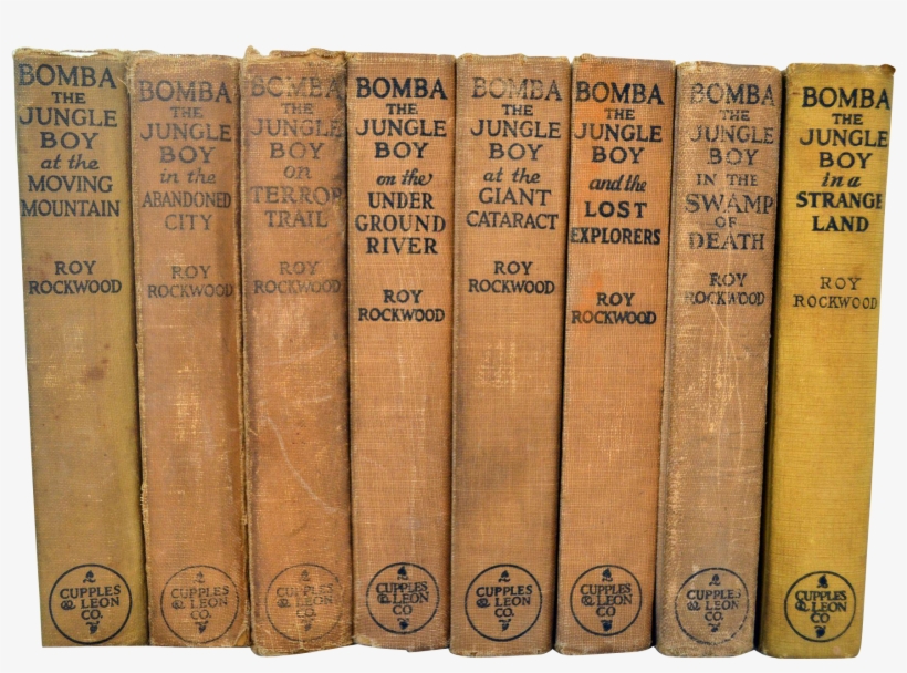 Vintage Set Of Eight Bomba The Jungle Boy Series Books - Library, transparent png #7636456