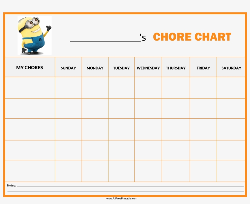 Blank Table Chart