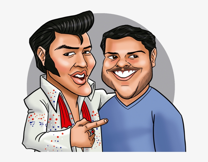 Two Caricatures Digital - Cartoon, transparent png #7636614