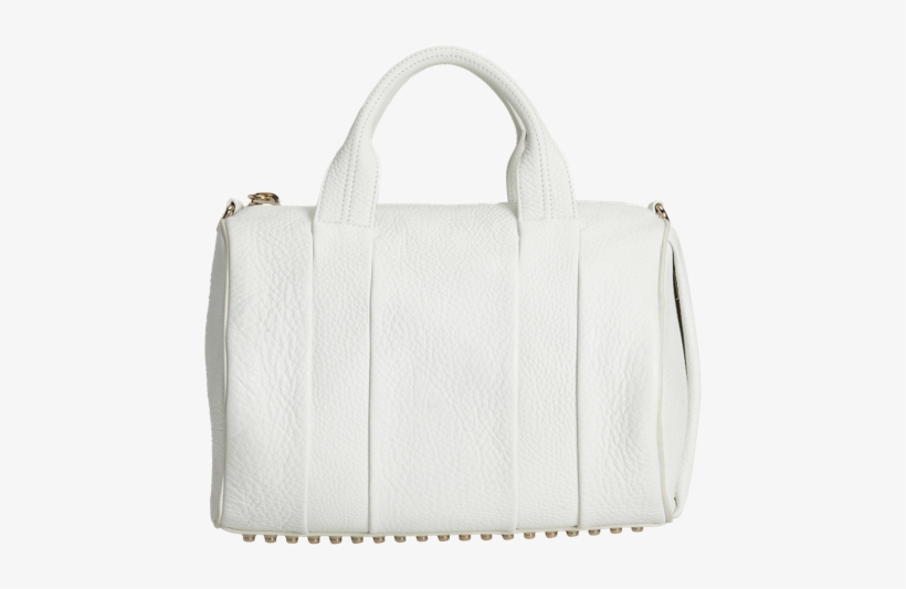 Alexander Wang Rocco Duffel White Texture Leather - Tote Bag, transparent png #7637094