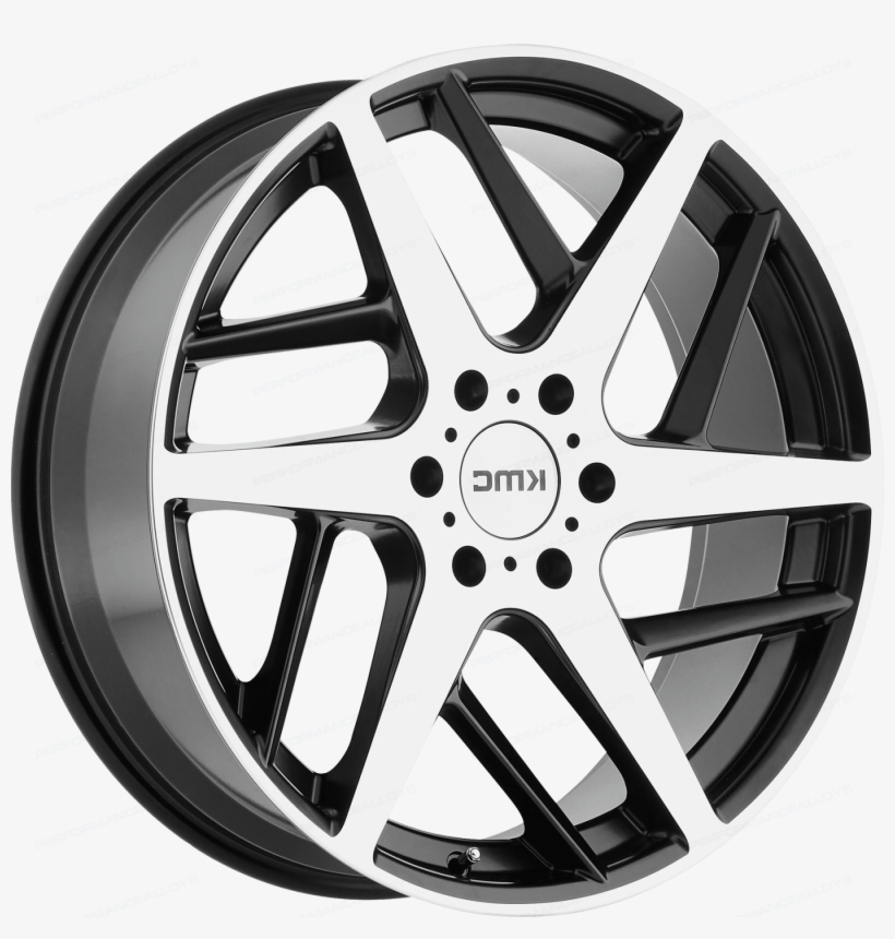 Kmc Km699 Two Face Satin Black With Machined Face - Hubcap, transparent png #7637304