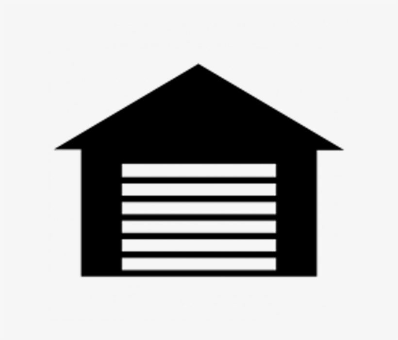Garage Door Icon Images - Warehouse Black Png, transparent png #7637703