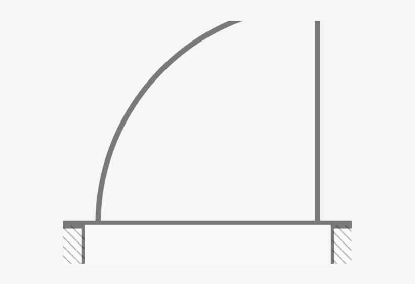 Door Clipart Floor Plan - Door Architecture Plans Png, transparent png #7637804
