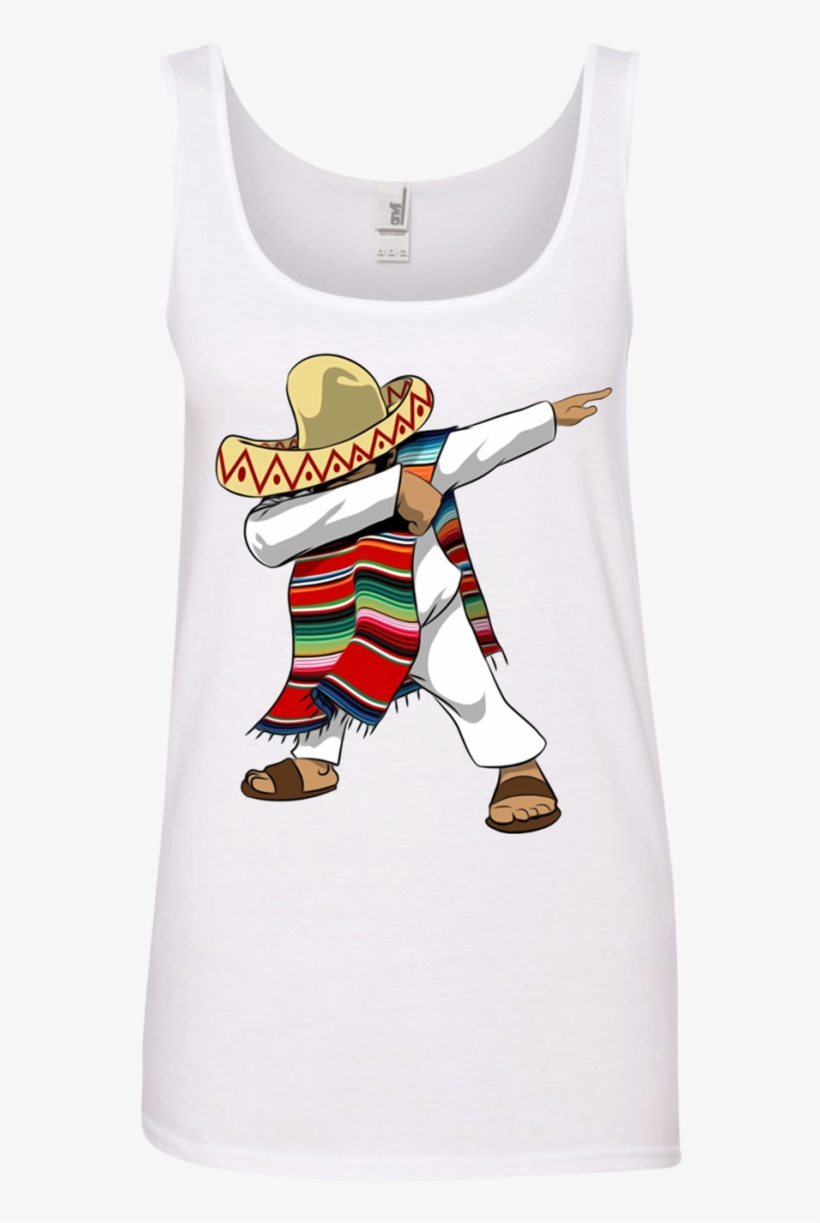 Mexican Poncho Dabbing T Shirt Hoodie Sweater - Active Tank, transparent png #7637860