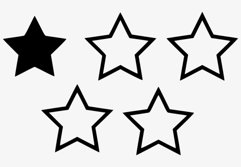 Rating Star Png Picture - 4 Star Rating Logo, transparent png #7638122