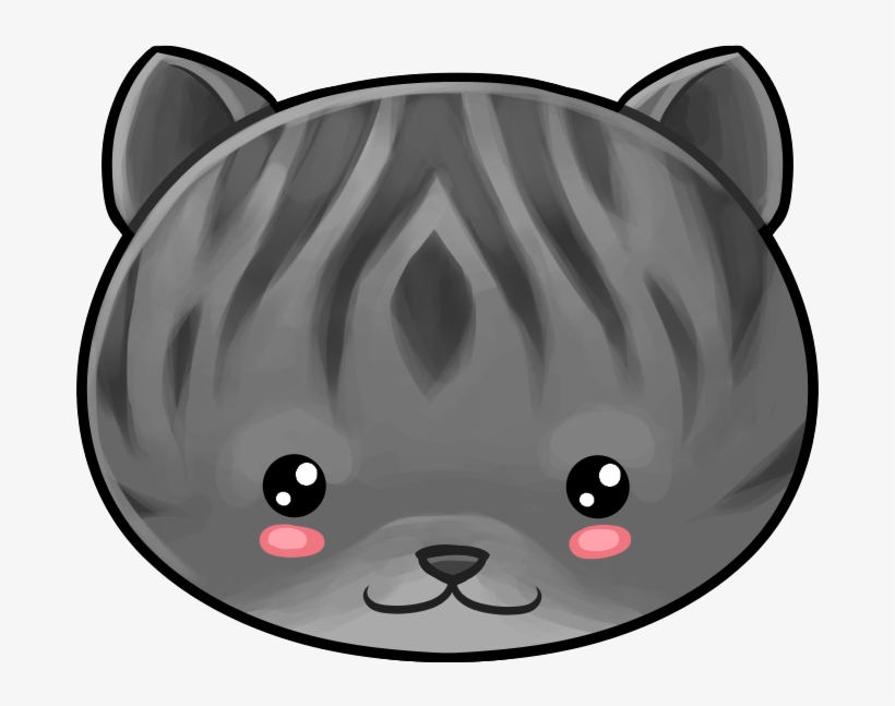 Tabby Grey Cat - Kitten, transparent png #7638387