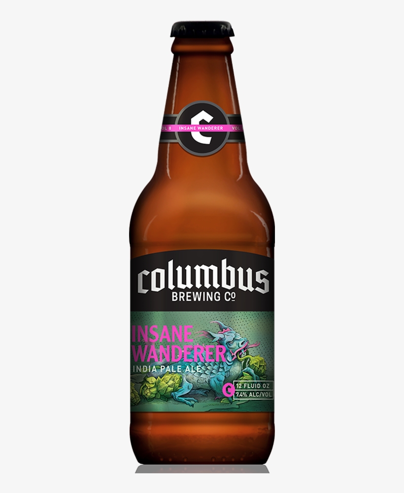 Cbc Insane Wanderer Vol 1 Bottle - Columbus Brewing Insane Wanderer, transparent png #7638395