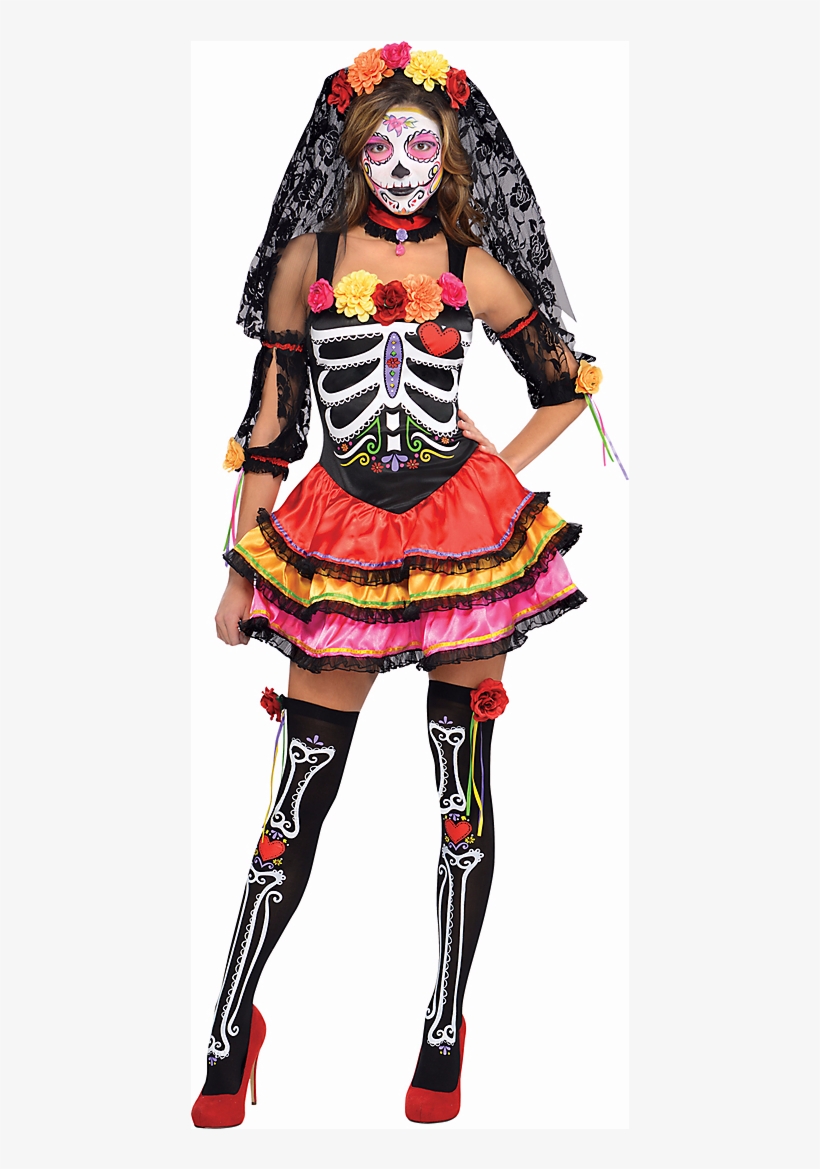 The Day Of The Dead Is A Mexican Holiday In Honor Of - Senorita Day Of The Dead Costume, transparent png #7638636