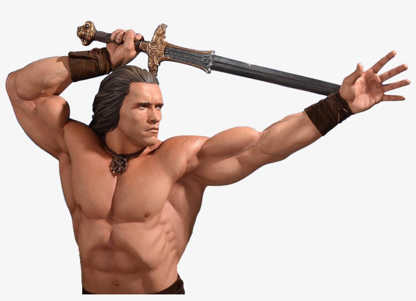 Pop Culture Shock Conan The Barbarian Statue Toyslife - Conan The Barbarian Sword Pose, transparent png #7639521