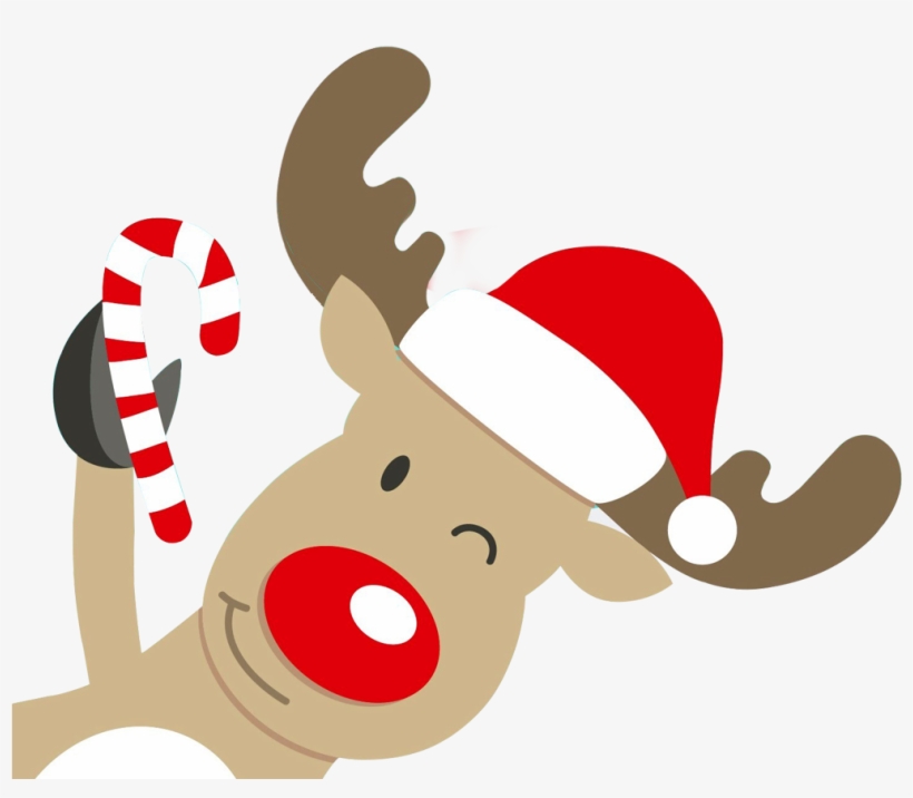 Cartoon Christmas Reindeer Png, transparent png #7639561