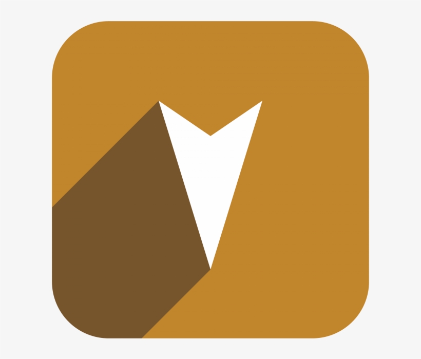 Down Orange Arrow - Emblem, transparent png #7639880