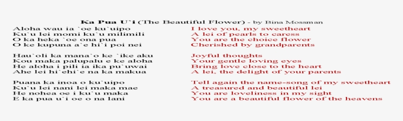 Ka Pua U'i - Document, transparent png #7640464