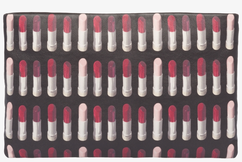 Printed Leather Clutch - Handbag, transparent png #7640623