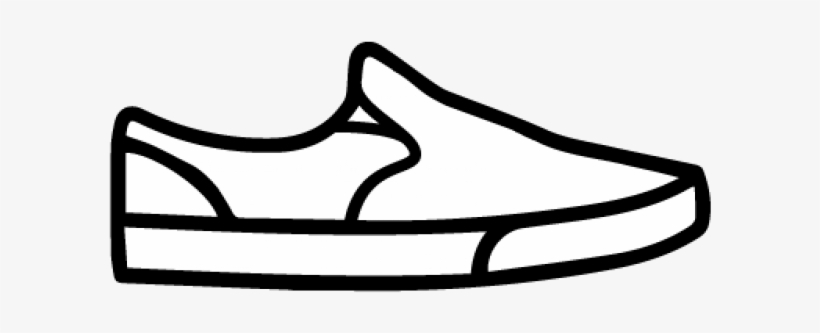 Flat Shoes Clipart Vector Png Front - Shoes Clipart Black And White Transparent, transparent png #7640637