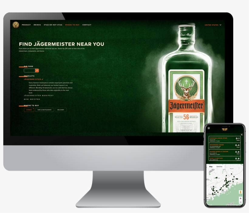 Jagermeister Custom Store Locator - Jägermeister, transparent png #7640727
