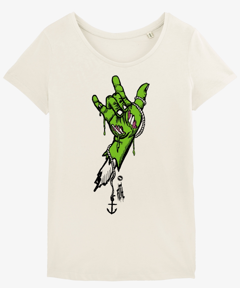 Surf T-shirt Women, Rock Hand, transparent png #7641245