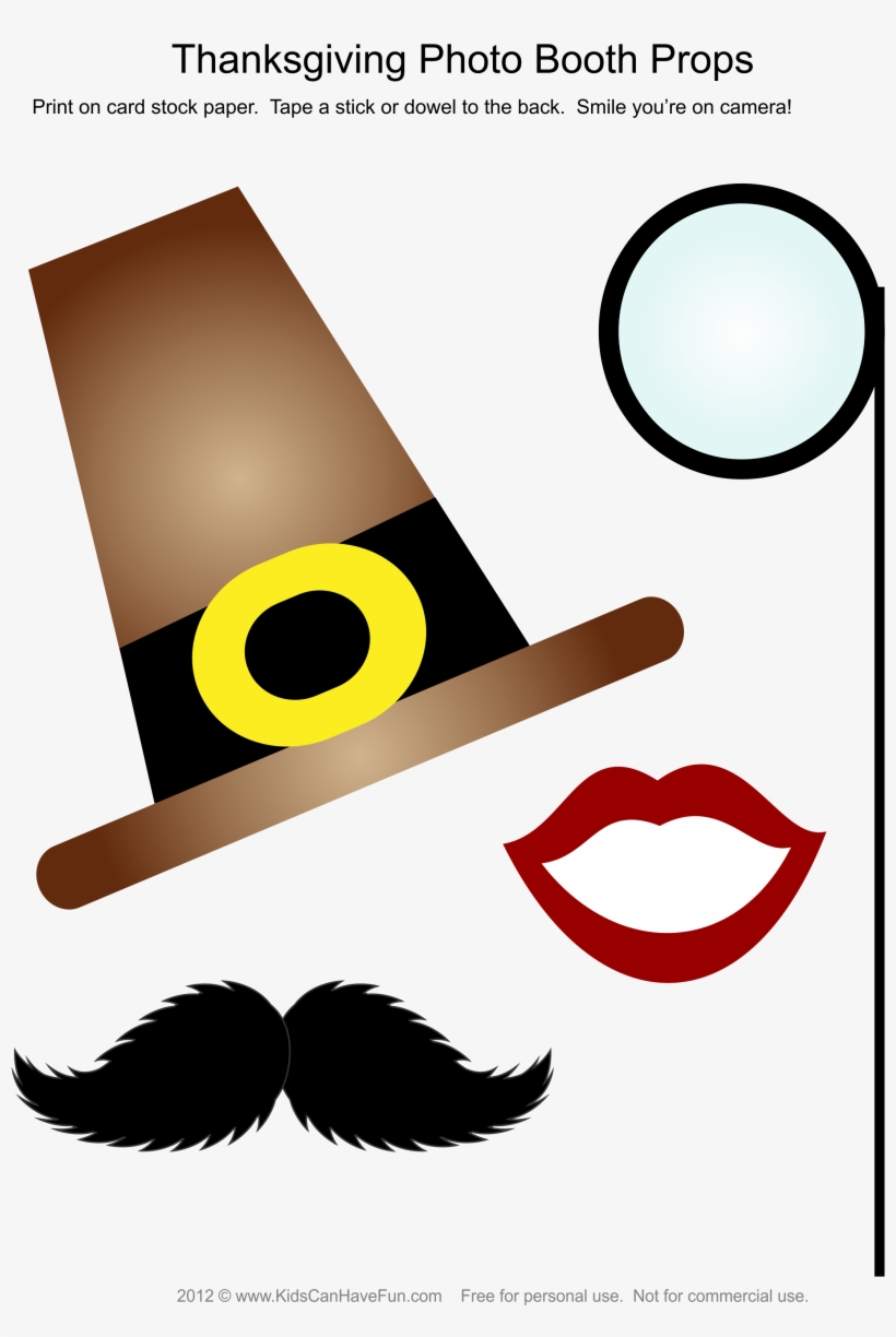 Thanksgiving Photo Booth Props Http, transparent png #7641713