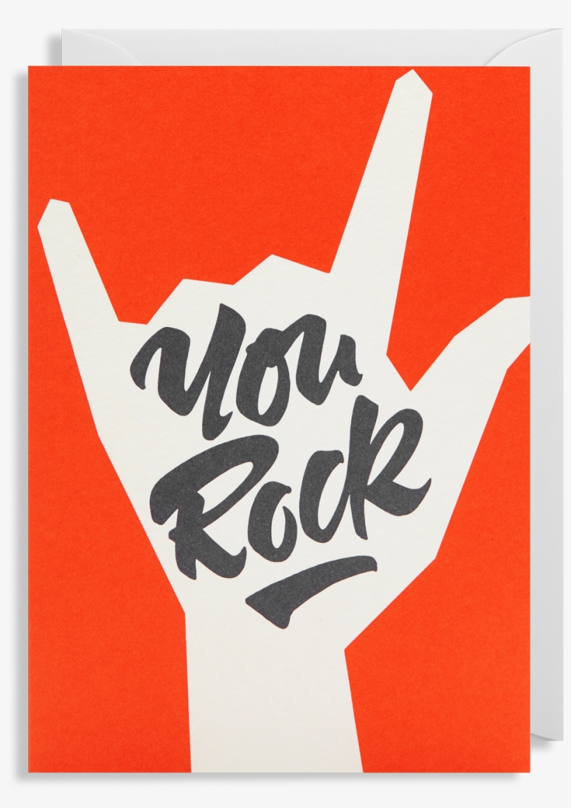 You Rock Greeting Card - Rock Greeting - Free Transparent PNG Download ...