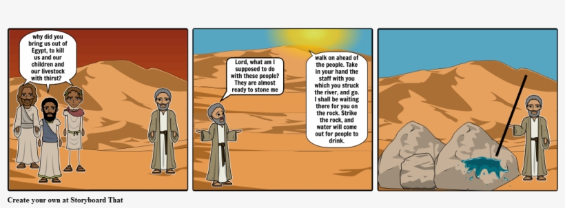 Water From The Rock - Cartoon, transparent png #7642326