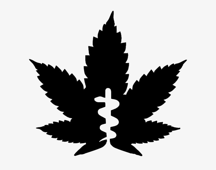 Medical Marijuana Stencil Image - Free Marijuana Leaf Svg, transparent png #7642945