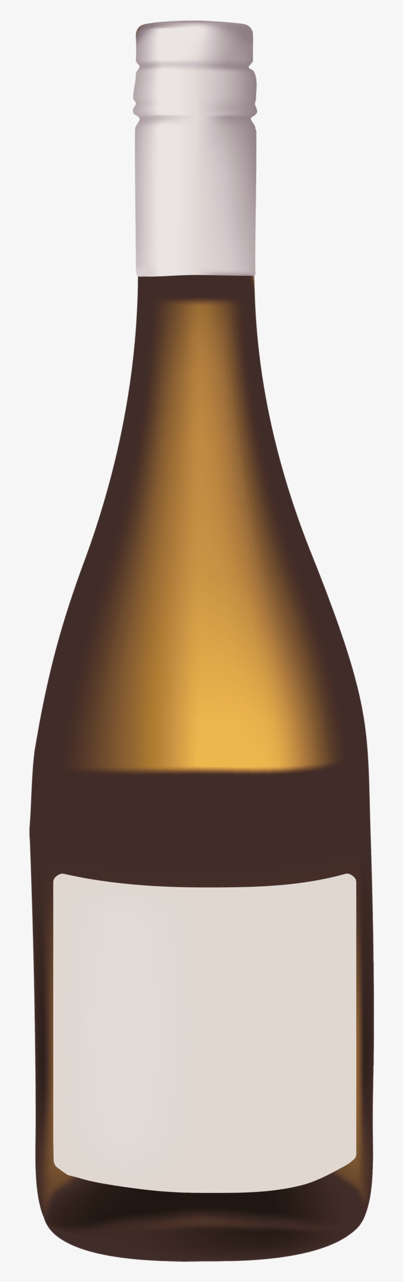 Gold Wine Bottle - Wine Bottle Clipart Png, transparent png #7643142