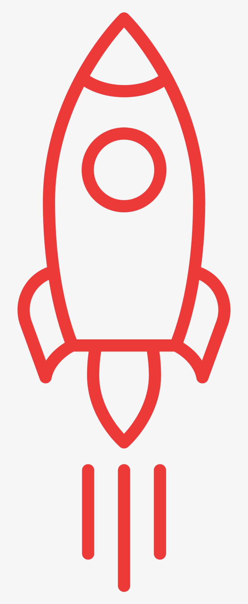 Best Accelerator Or Incubator Program - Black And White Clip Art Rocket Outline, transparent png #7643317